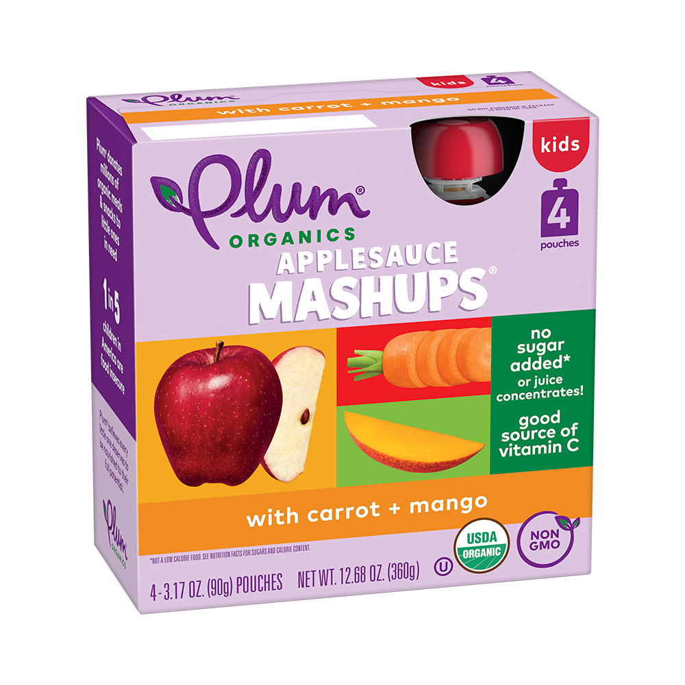 Applesauce Mashups® with Carrot + Mango