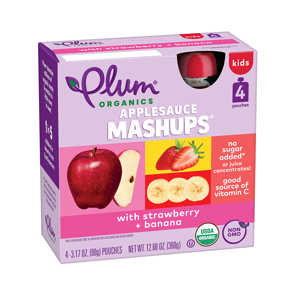 Applesauce Mashups® with Strawberry + Banana