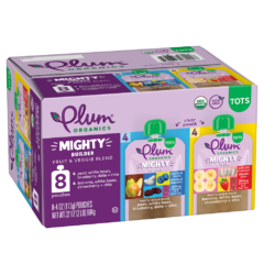 Pear, White Bean, Blueberry, Date + Chia & Banana, White Bean, Strawberry + Chia